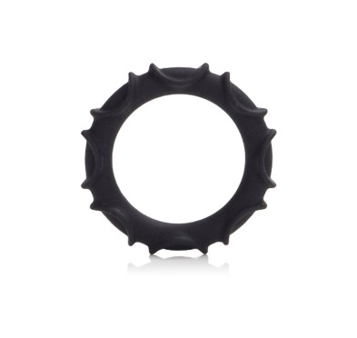 Pierścień-ATLAS SILICONE RING BLACK